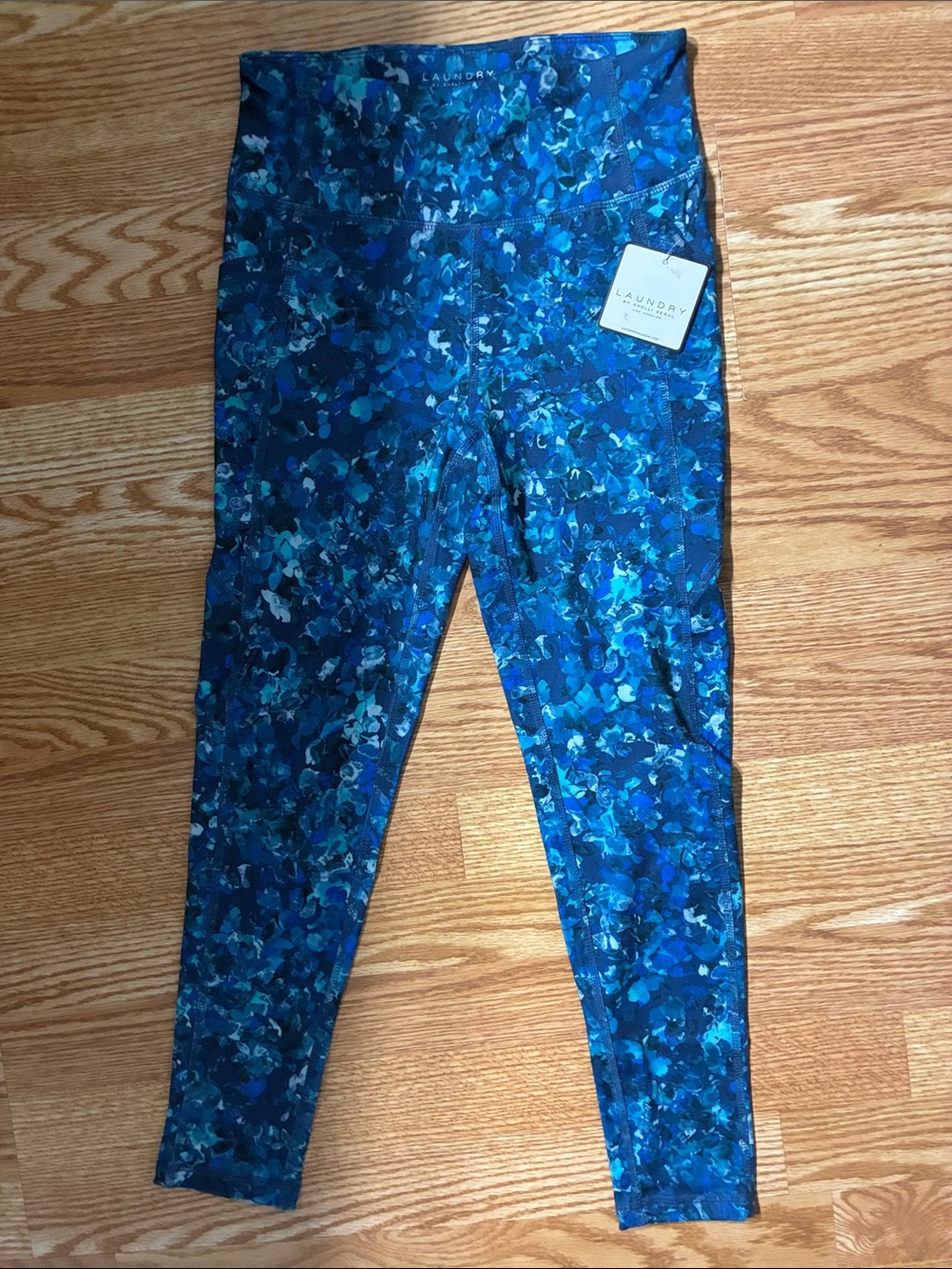 Laundry By Shelli Segal Women’s “Blossom Spring Blue” Leggings- NWT